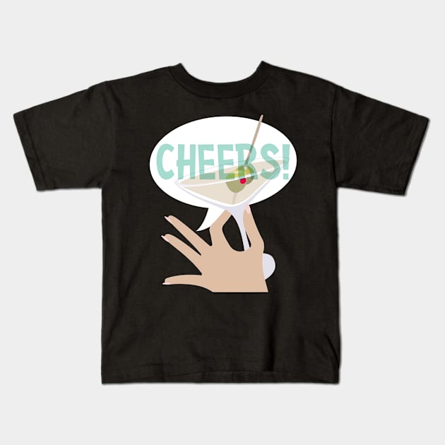 CHEERS Kids T-Shirt by boesarts2018